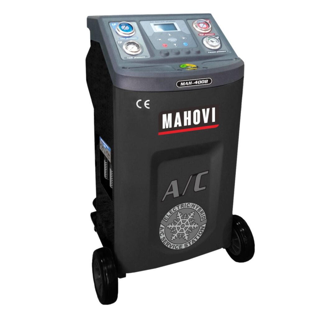 A Máquina Recicladora Automática para Ar Condicionado MAH-4008 é a solução ideal para oficinas mecânicas que buscam eficiência e precisão na manutenção de sistemas de ar condicionado, especialmente em carros híbridos. Com funcionalidades avançadas e um design intuitivo, esta máquina facilita e agiliza o trabalho, tornando-o mais lucrativo e seguro.