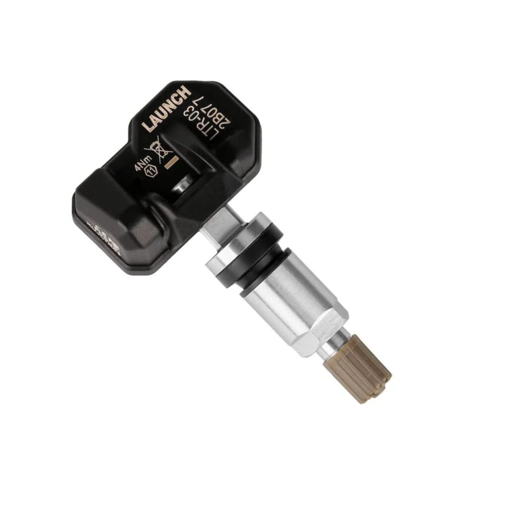 Sensor TPMS LAUNCH LTR-03 RF – Tecnologia avançada para monitoramento de pressão de pneus. Compatível com 98% dos sensores OE, oferece alta precisão, durabilidade e programação flexível.